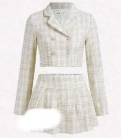 レディース ツイード セットアップ