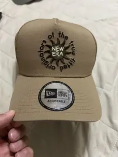 NEW ERA ベージュキャップ 調整可能