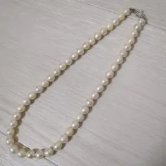 本真珠　パール　ネックレス　SILVER　シルバー