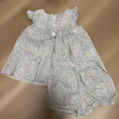 Tartine et Chocolat 花柄フリル付きセットアップ