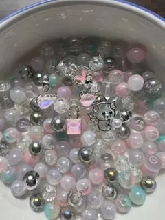 N16-7 【最終処分3点で999円】　ビーズ　ブレスレット　ストラップ