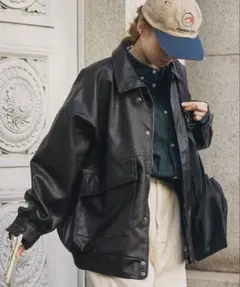 MONO-MART 比翼デザインヴィンテージライクオーバーサイズブルゾン