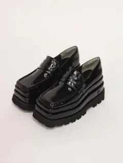 ♥️新品未使用　エナメルプラットフォームローファー　XSサイズ♥️ ダーリッチ Darich エナメルプラットフォームローファー