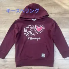 【新品未使用】Keith Haring キースヘリング 裏起毛 パーカー　M