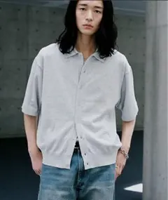 WYM T/C BASIC HALF SLEEVE KNIT SHIRTのサムネイル