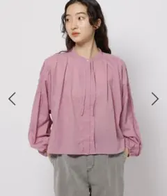 未使用タグ付き　ニコアンド　プレミアムローンワイドブラウス フリーサイズ