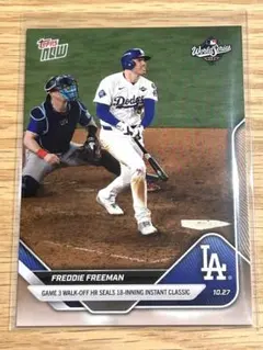 2025 MLB Topps NOW 908 フリーマン 延長18回サヨナラHR