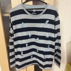 graniph ストライプ 長袖Tシャツ M