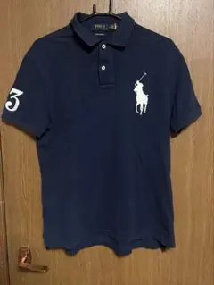POLO RALPH LAUREN ネイビー ポロシャツ M 現行タグ　y2k