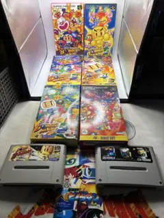 【8本セット】スーパーファミコン スーパーボンバーマンシリーズ まとめ売り