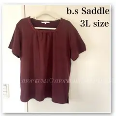 b.s Saddle♡スクエアネックT♡半袖♡大きいサイズ♡3L♡３Ｌ