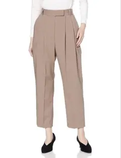 後ゴム2タックテーパード パンツレディース　ミラオーウェン　mila owen