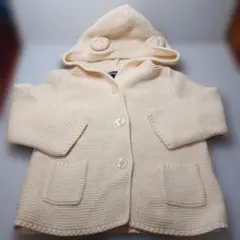babyGap フード付きカーディガン 6-12ヶ月 アイボリー