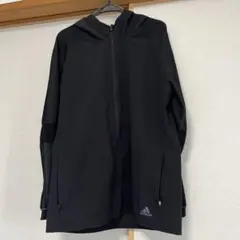 adidas メンズ フルジップ フードジャケット ブラック