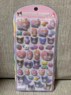 正規品　コットンパフィーシール　マイメロ　クロミ