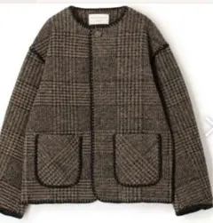 tomorrowland MACPHEEチェックスパーク クルーネックジャケット