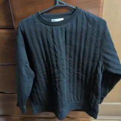 SEASON REASON キルティングスウェット ブラック