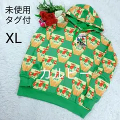 【未使用 タグ付き】カルビー じゃがりこ パーカー L 総柄 限定品L
