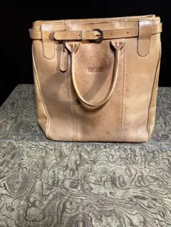 BREE ベージュ レザー トートバッグ