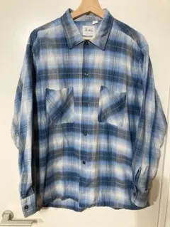 60s Fleetline ループカラーシャツシャドウチェック/オンブレ