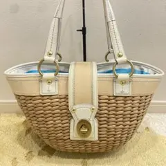 COACH soho archive straw tote bagのサムネイル