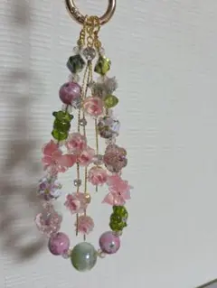 ビーズ携帯ストラップ