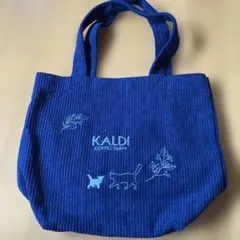 KALDI COFFEE FARM トートバッグ ネイビー 猫バッグ 未使用