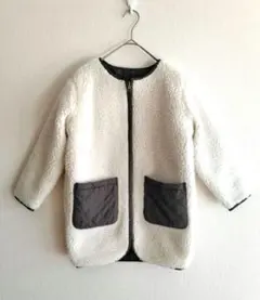 ビーミング by ビームス リバーシブルボア×キルトコート カーキ 130