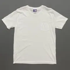 ア*ィ様 L ノースフェイス Tシャツ 白 パープルレーベル 紫