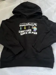 マインクラフト　ブラック パーカー 150　UNIQLO　ユニクロ