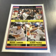 MLB 2006 トップス打率リーダーフレディサンチェス プーホールス カブレラ