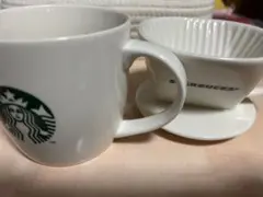 スターバックス セラミックマグカップ とドリッパーセット