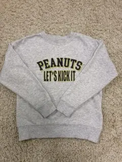 PEANUTS スヌーピー　スウェットトレーナー グレー