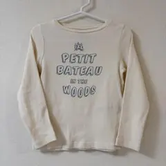 【美品】PETIT BATEAU 4ans/104cm 7分袖カットソー