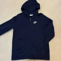 裏起毛Nike ネイビー ジップアップパーカーM140