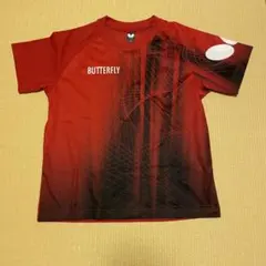 BUTTERFLY 卓球用 練習用Tシャツ レッド
