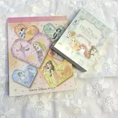 ディズニープリンセス メモ帳 2冊セット TDL サンスター お手紙