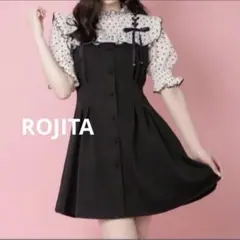 ROJITA ロジータ ハート　ドットレースアップ半袖　ワンピース　姫系　地雷系