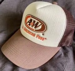 エイアンドダブリュ エンダー A&W メッシュ キャップ ブラウン　茶色のサムネイル