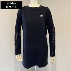 adidas ワンピース M 黒 レース トレフォイル ロング丈 スポーツMIXのサムネイル