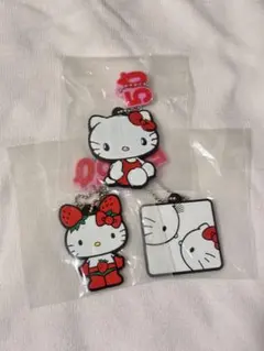 ハローキティ ラバーキーホルダー 3個セット