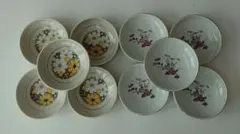 昭和レトロ 花柄お皿セット 10個