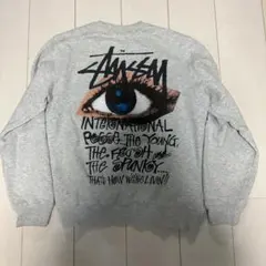 Stussy グレー S クルーネックスウェット