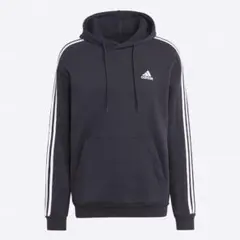 adidas アディダス フリース パーカー 裏毛軽量 黒(L)★新品
