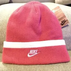 ☆新品未使用激レア品☆Nike ピンク ホワイト　ヴィンテージニット帽
