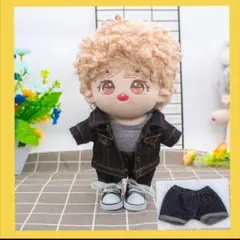 15cm　ぬいぐるみ　デニム　パンツ　ズボン　ネイビー　着せ替え　推し活