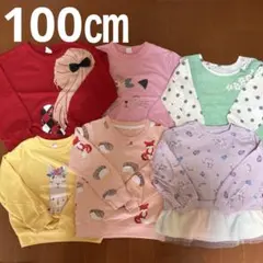 女の子100㎝ 起毛トレーナー6枚セット 春秋用