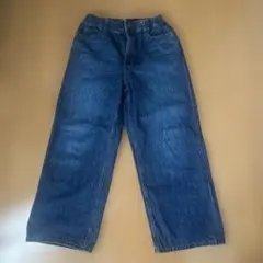 ユニクロ UNIQLO ワイドフィットジーンズ KIDS 140