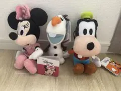 特価❗️ヨーロッパ限定 Disney ミニー オラフ グーフィーぬいぐるみ3体