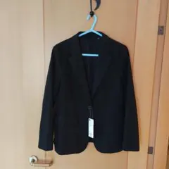◇◇④GU ウォッシャブルテーラードジャケットZブラック M